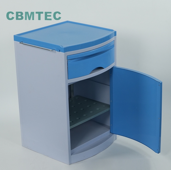 Medical Instrument ABS Bedside Cabinet Side Table Portable ABS Locker